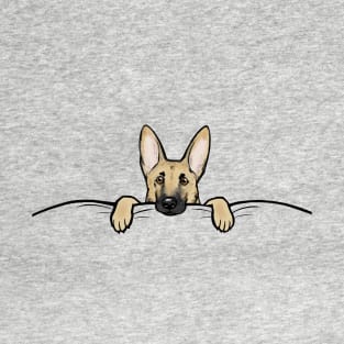 Cute German Shepherd Dog Peeking T-Shirt